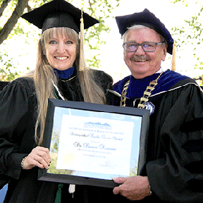 Sharon Sessions and President Wells