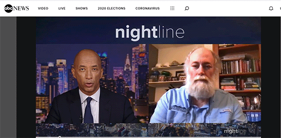 Nightline screenshot with Van Romero