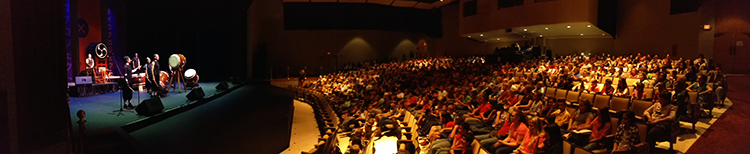 Taiko Drum Performers with Audience