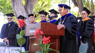 Image of graduation speaker