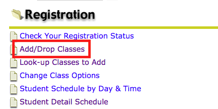 "Registration" button