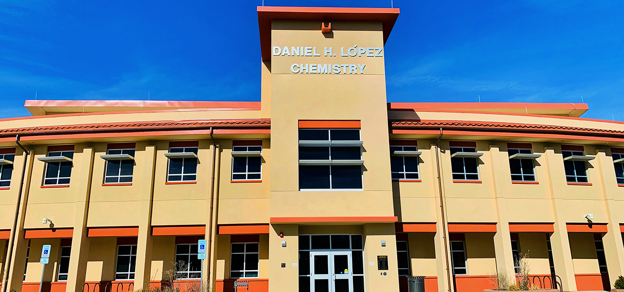 Hero Image of Lopez Hall, the new NMT Chemistry Building.