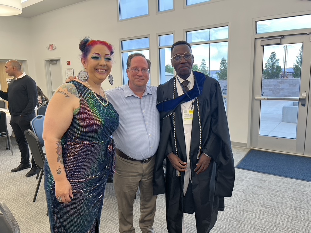 Grads of the MS Val Thomas, Steve Simpson, Emmanuel Acheampong