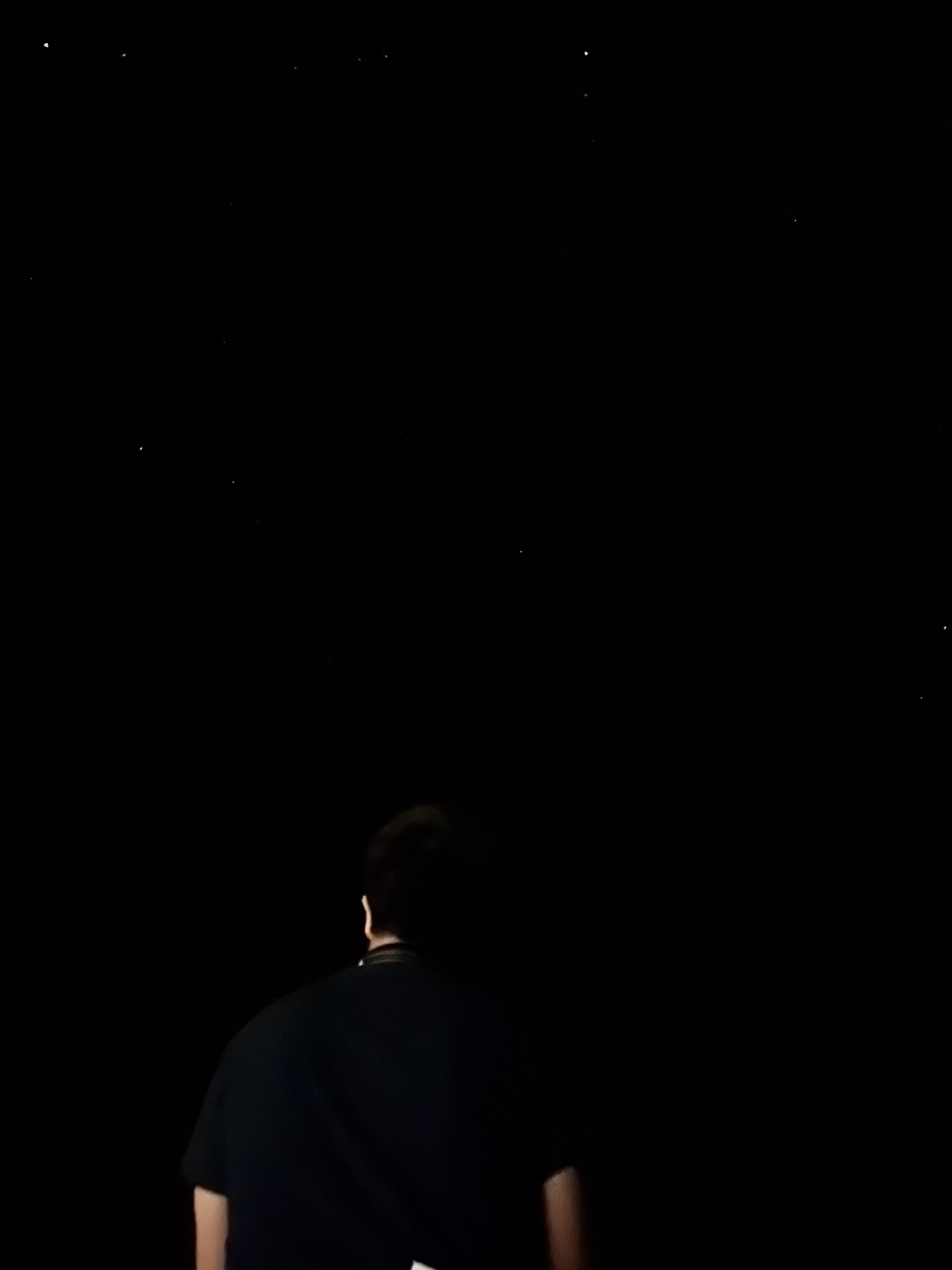 Joel stargazing