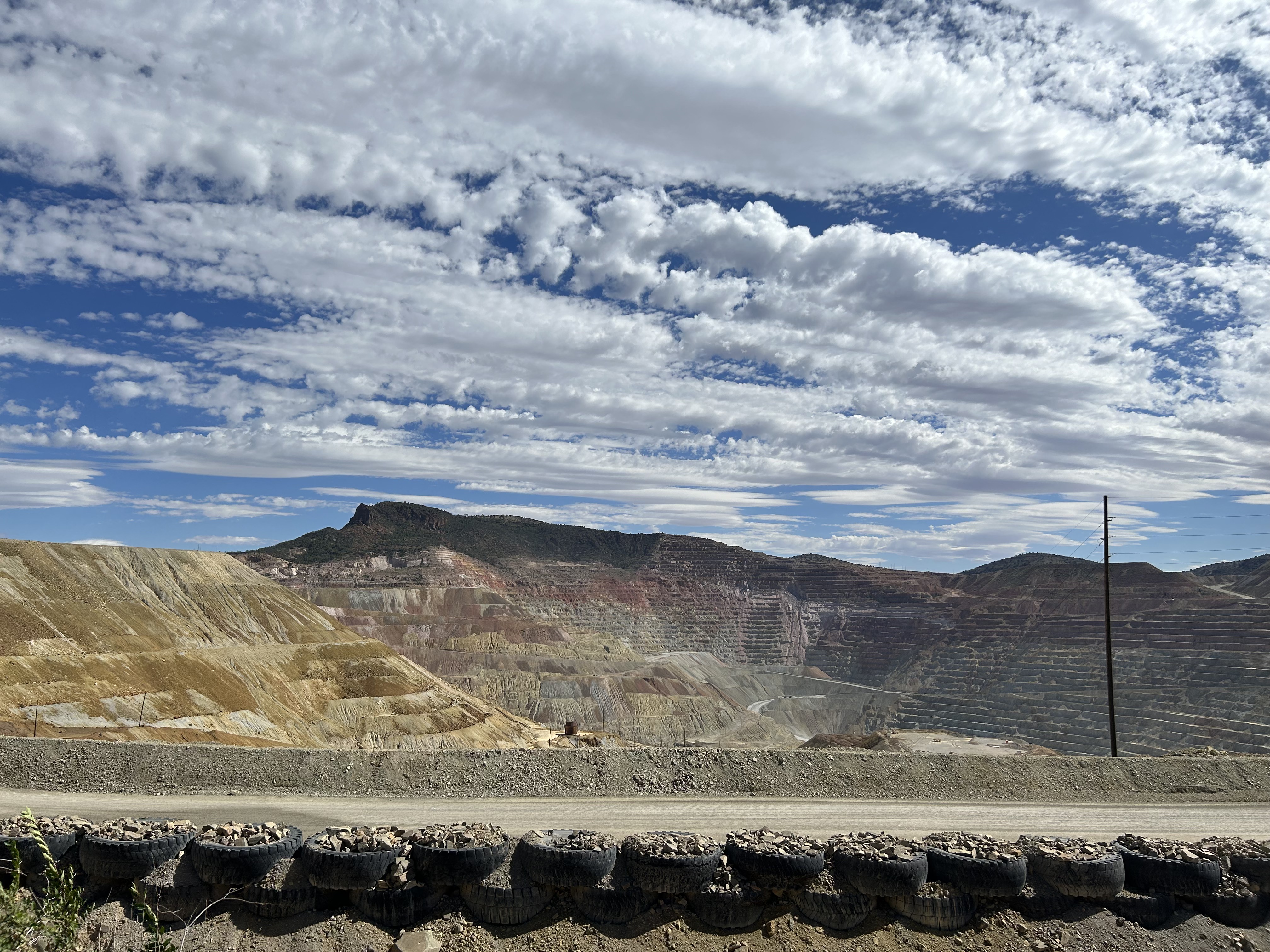 Photo of an open-pit mine. 