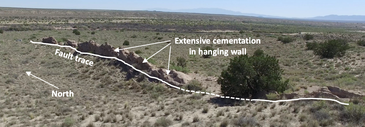 Photo of the Loma Blanca Fault