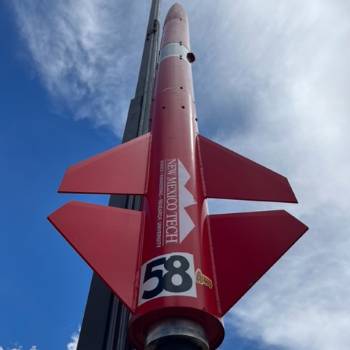 nmt-rocket An NMT rocket is ready to launch at Spaceport America