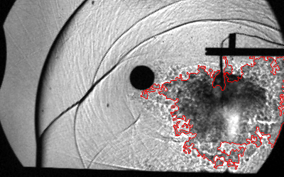 Explosively driven fireball surface extraction