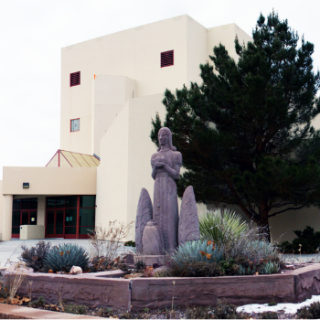 About Us Entrance to NMT's Workman Center