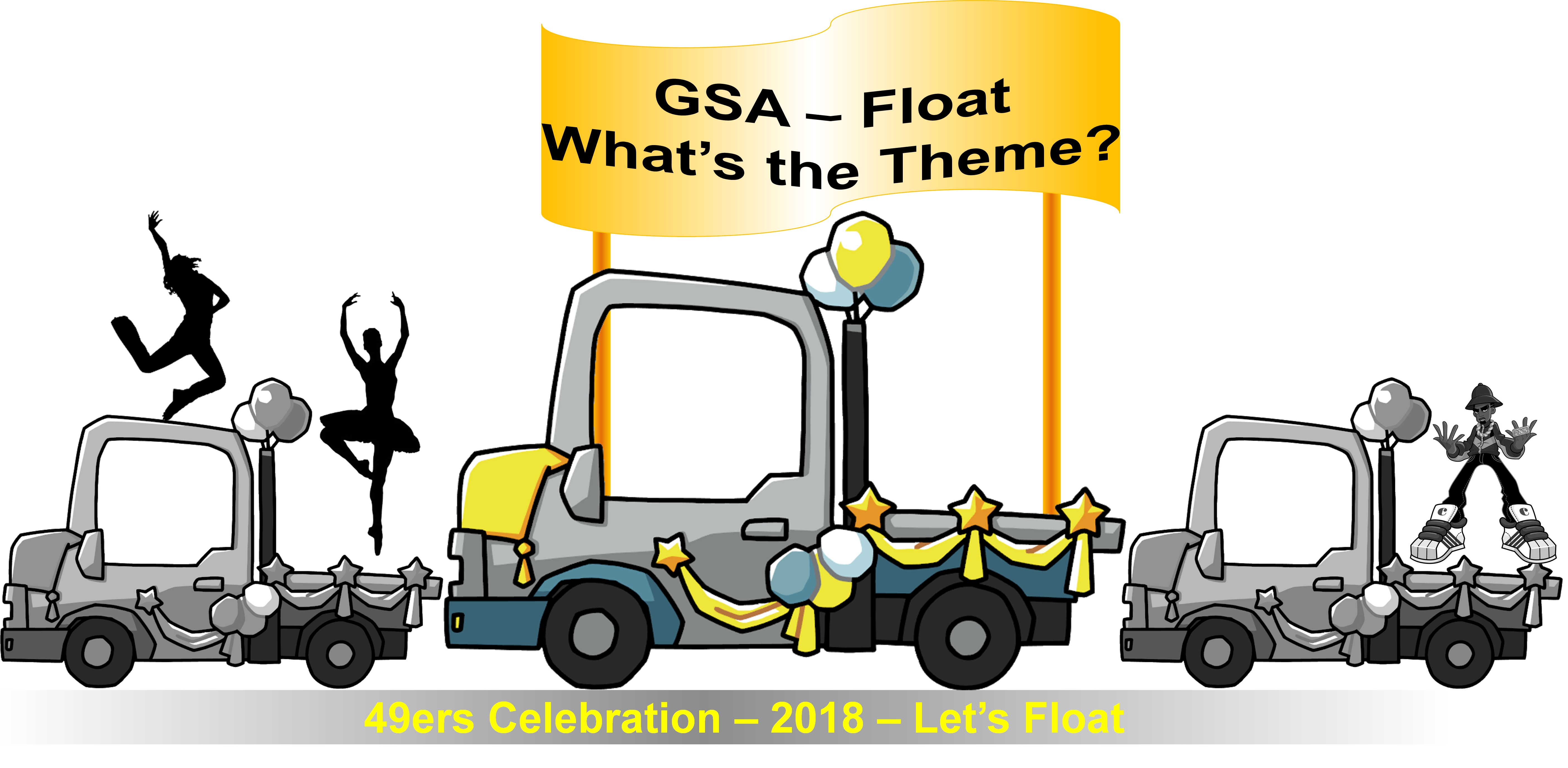 GSA Float at 49ers Celebration Parade
