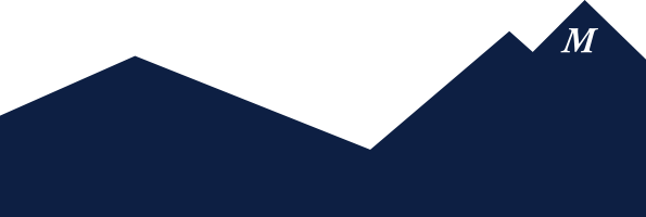 Ore Blue half M mountain brand icon