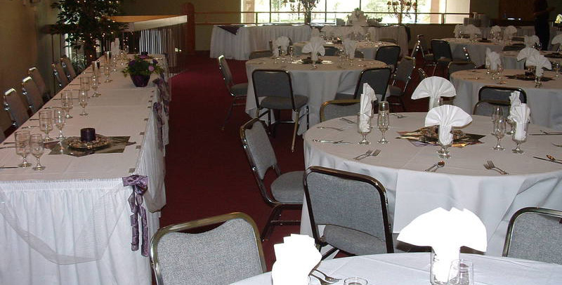 Hero Image of ballroom tables prepared for dinner