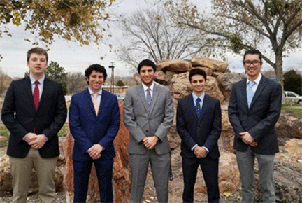 Five students who got a NASA invitation to pitch research project