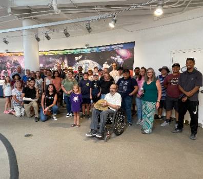 spa-tour Tech group at Spaceport America