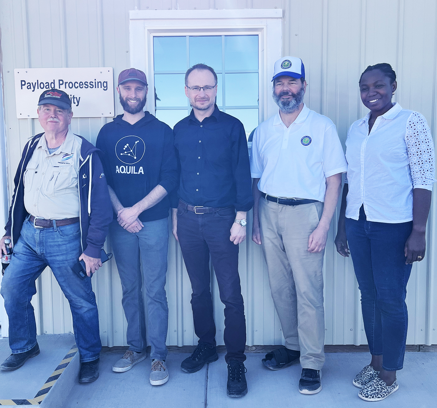 Scientists and technicians for the launch