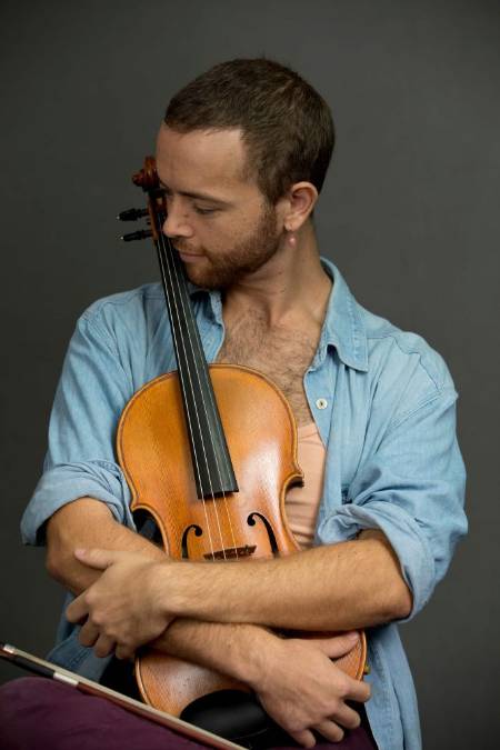 Cory McBride on viola