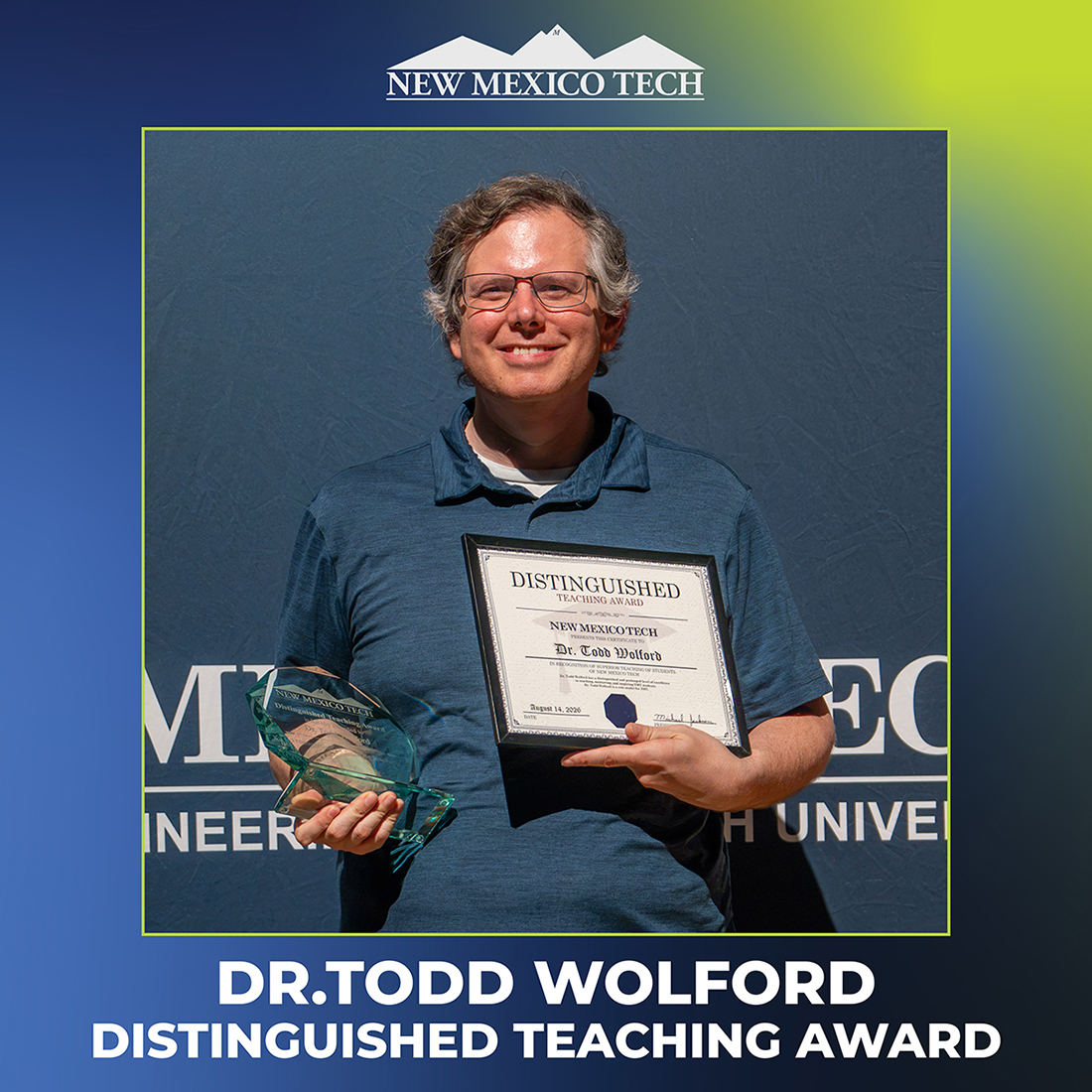 Dr. Tood Distinguished Teaching Award