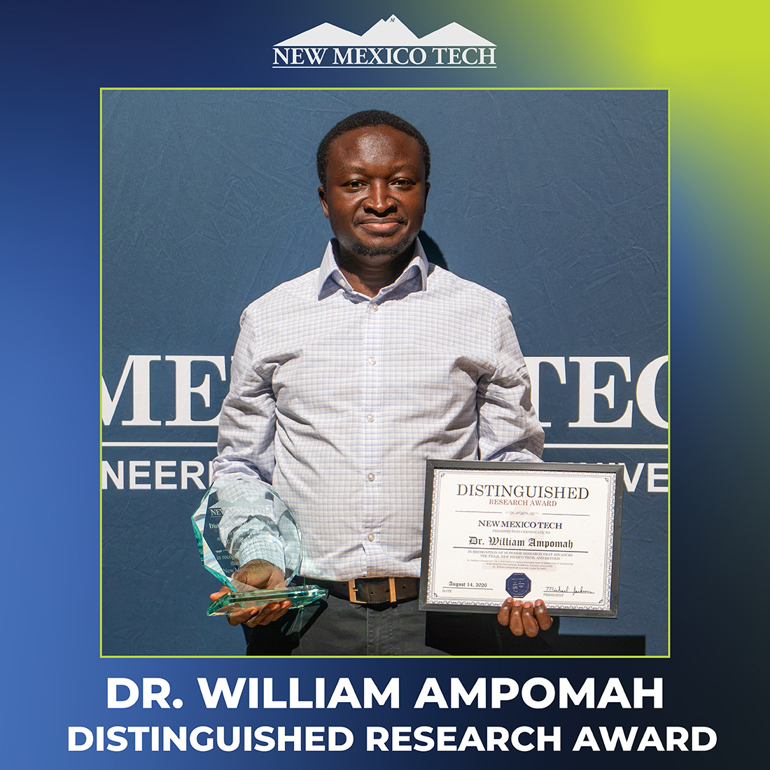 Dr. William Distinguised Research Award