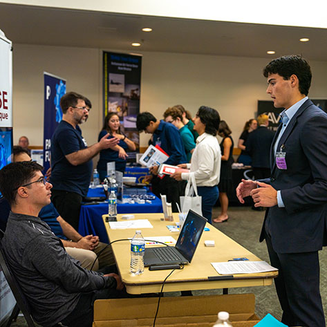 Student at Career Fair Student at Career Fair