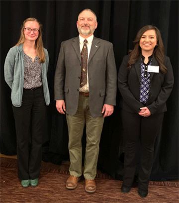 Elsa Baldonado, Dr. Kevin Wedeward, and Michelle Sherman