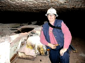 Vinger McLemore in a cave