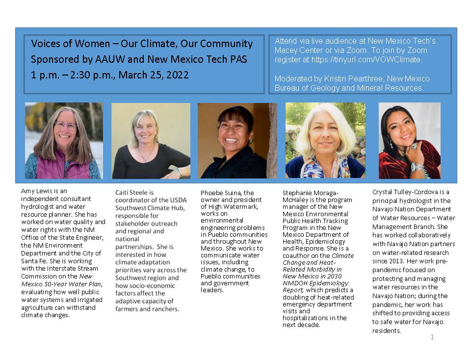 Climate Change Panel Bios