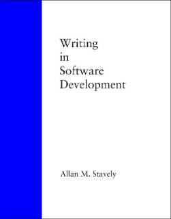 Cover of "Writing in Software Development"