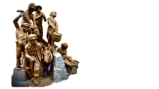 Image of a mining sculpture