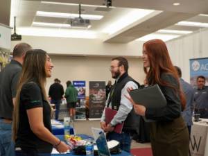 Student attending the Career Fair 